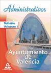 Foto Administrativos Del Ayuntamiento De Valencia. Temario. Volumen I