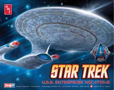 Foto Amt 662. Star Trek  Uss Enterprise Ncc-1701-d. Snap Model Kit 1/2500