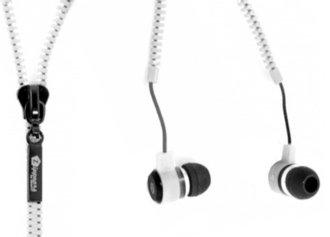 Foto auriculares con cable - silver ht zippears, jack 3.5mm y de color blanco