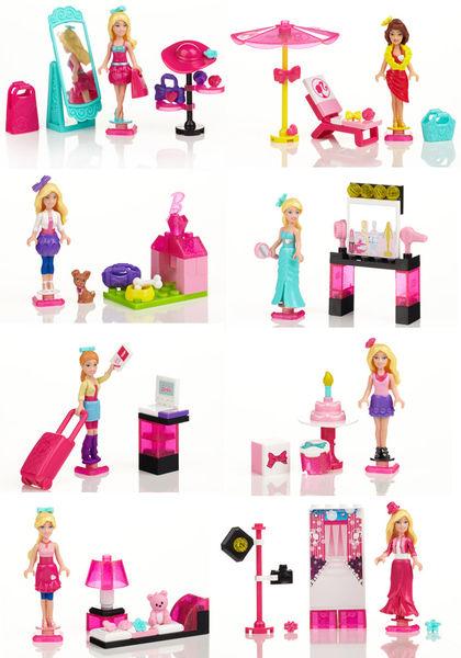 Foto Barbie Mega Bloks Caja De 12 Playsets Barbie & Friends
