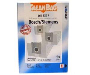 Foto bolsas de aspirador - cleanbag 167 siemens 7 compatible con aspiradores bosch y siemens
