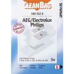 Foto bolsas de aspirador - cleanbag 186 ele 6 compatible con aspiradores aeg y electrolux
