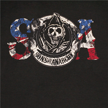 Foto Camiseta SONS OF ANARCHY SOA American Flag Reaper