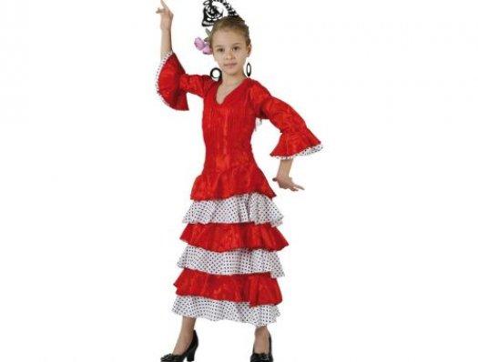 Foto Disfraz de flamenca rojo, 3-4