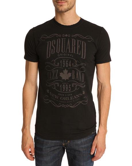 Foto DSQUARED - Camiseta negra Biker