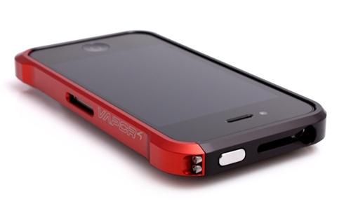 Foto Element Case Vapor 4 Metal Case for iPhone 4 4S Black/BloodRed