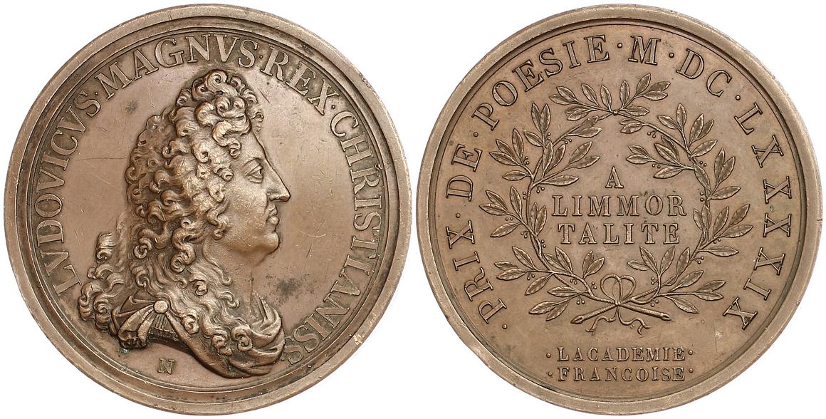 Foto Frankreich Bronzemedaille 1699