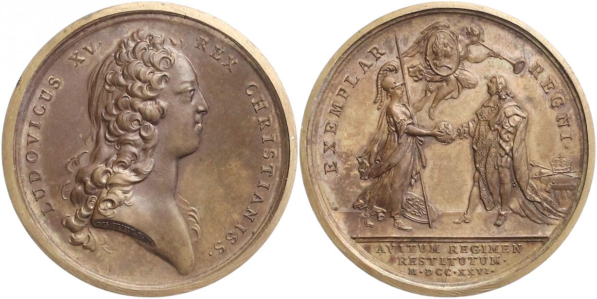 Foto Frankreich Bronzemedaille 1726