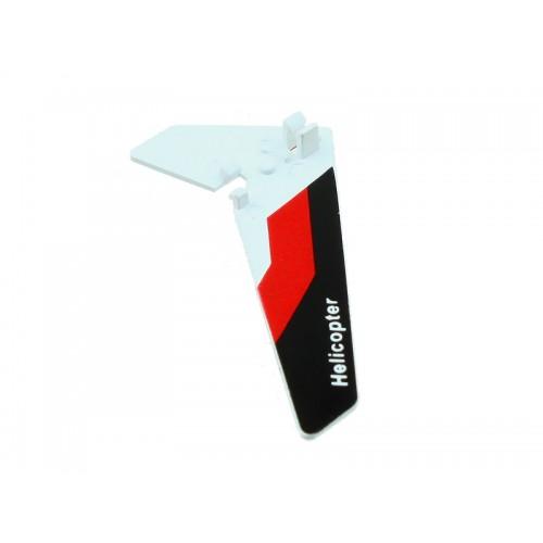 Foto Great Wall 020 Verticle Tail Blade (Black + Red) RC-Fever