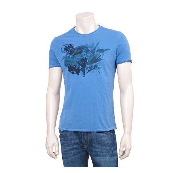Foto Jet Lag Cobalt azul Printed T-Shirt
