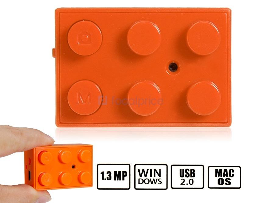 Foto Lego 1.3MP cámara digital con grabadora de vídeo y lector de tarjetas TF (naranja)