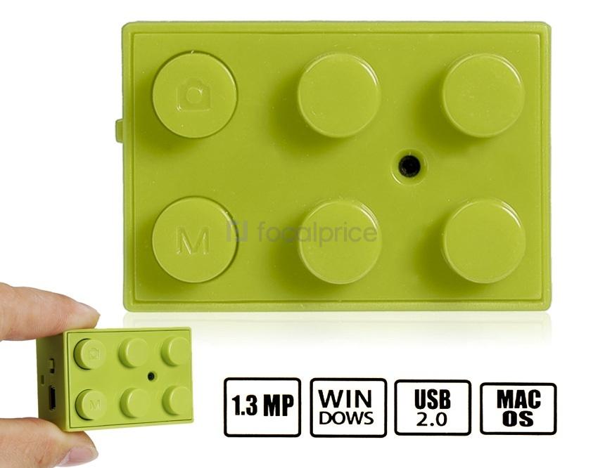 Foto Lego 1.3MP cámara digital con grabadora de vídeo y lector de tarjetas TF (Verde)