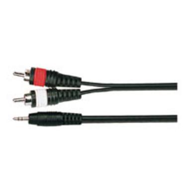Foto Music Store Soundcard Cable, 3m, Cinch 3,5 sym./ 2x Cinch