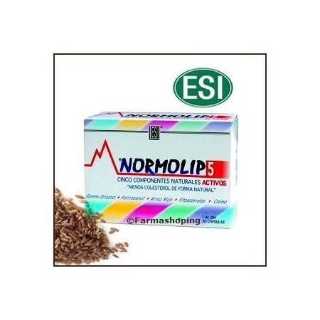 Foto Normolip 5 (Colesterol y Triglicéridos) 30 cápsulas ESI
