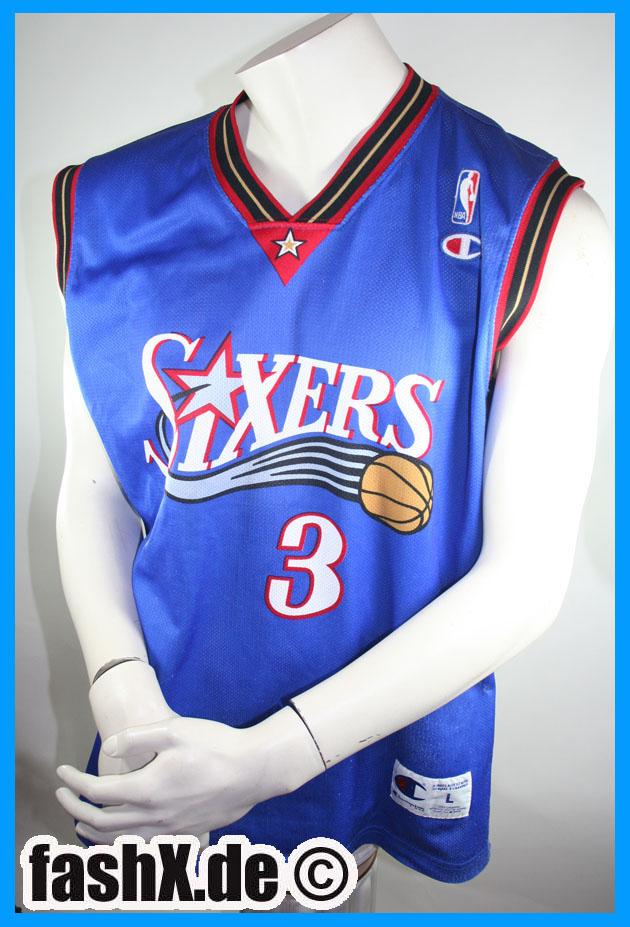 Foto Philadelphia 76ers Sixers camiseta NBA 3 Iverson L Champion USA