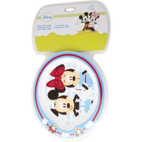 Foto Plato polipropileno Ovalado Microondas Mickey y Minnie