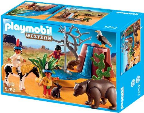 Foto Playmobil Oeste - Niños indios con animales (5252)