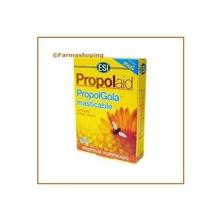 Foto PropolGola Masticable Sabor Miel 30 Tabletas (Própolis-Erísimo)