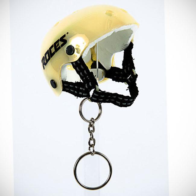 Foto Roces Mini Helmet Keyring Beige Tan