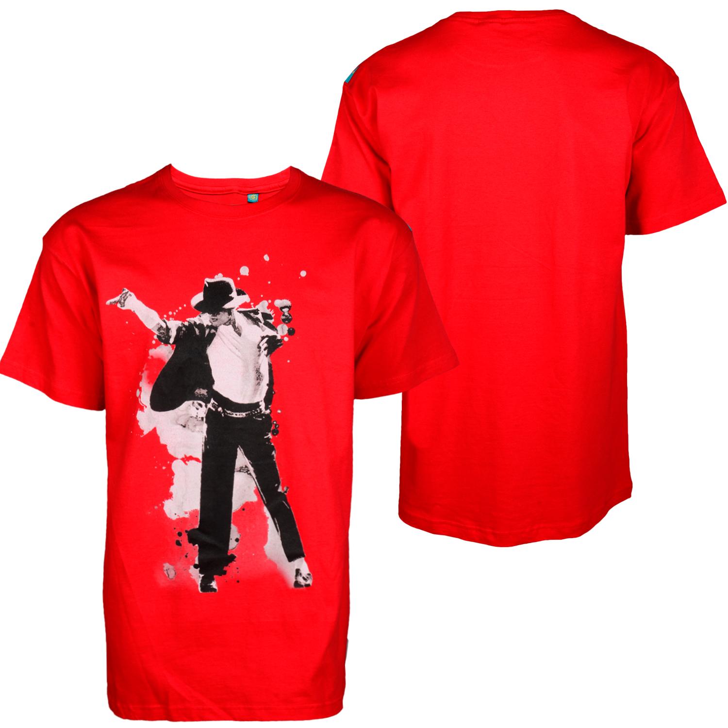 Foto Shmack Michael Jackson T-shirt Rojo Negro
