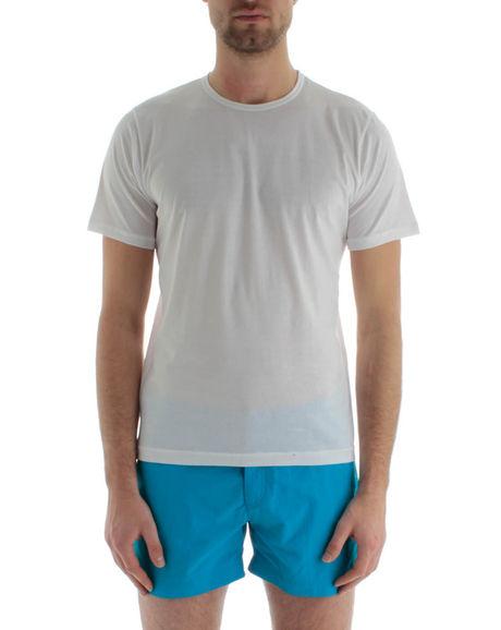 Foto SUNSPEL - Camiseta blanca superfina con cuello redondo Q82