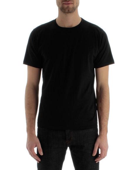 Foto SUNSPEL - Camiseta negra superfina con cuello redondo Q82