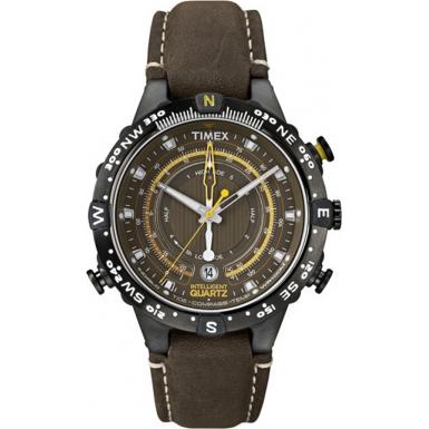 Foto Timex Intelligent Quartz Mens Brown Tide Temp Compass Watch Model ...