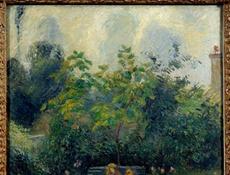 Foto Un rincón del jardín de la ermita. 1877 de Camille Pissarro
