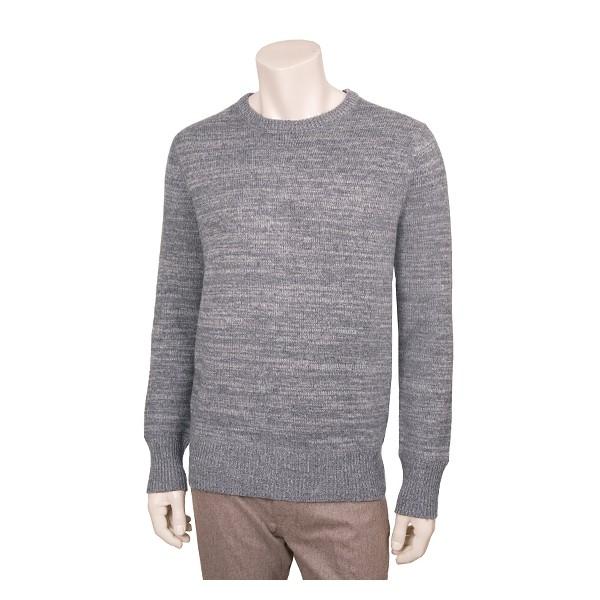 Foto Wings + Horns Hombres camiseta cuello marLED Crew Sweater Gris