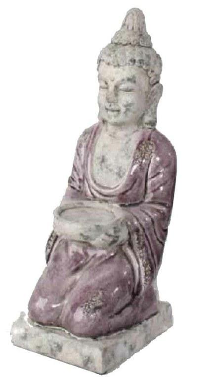 Foto 


Buda portavela de ceramica morado

