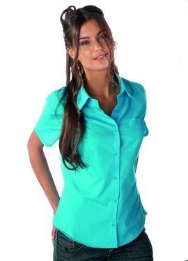 Foto 
Blusa mezcla manga corta: burdeos xs



