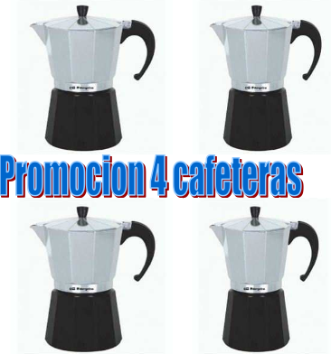 Foto 
Cafetera Aluminio Plata-negra ORBEGOZO : 2 tazas



