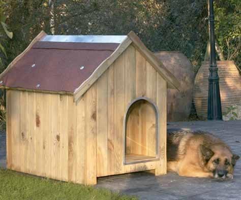 Foto 
Caseta de perros de madera lux 110x100x80cm
