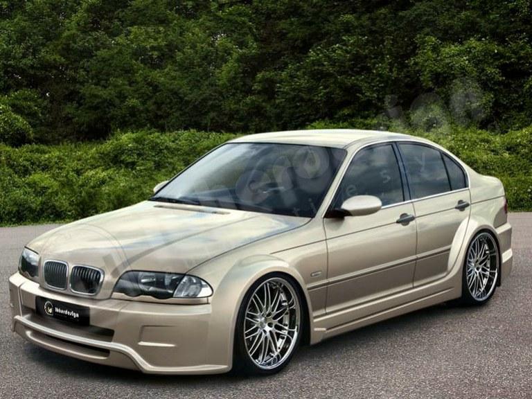 Foto 
Conjunto aerodinamico para BMW serie 3 E46 4p. Cosmic Wide Arch:



