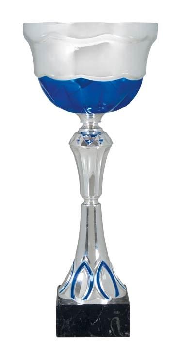 Foto 
Copa plateada con detalles azules ref. 21272: 200mm



