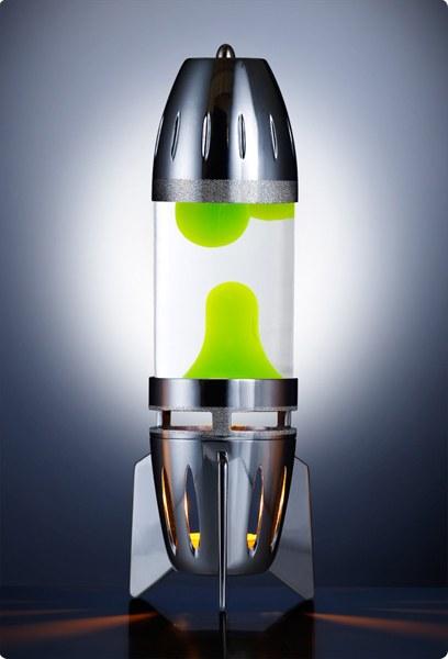 Foto 
Lámpara Mathmos Fireflow Rocket: cromo - blanco/verde




