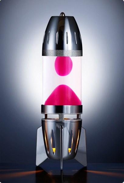 Foto 
Lámpara Mathmos Fireflow Rocket: cromo- blanco/rosa



