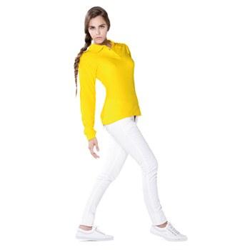 Foto 
Polo Piqué manga larga 100% Algodón entallado: Amarillo xl



