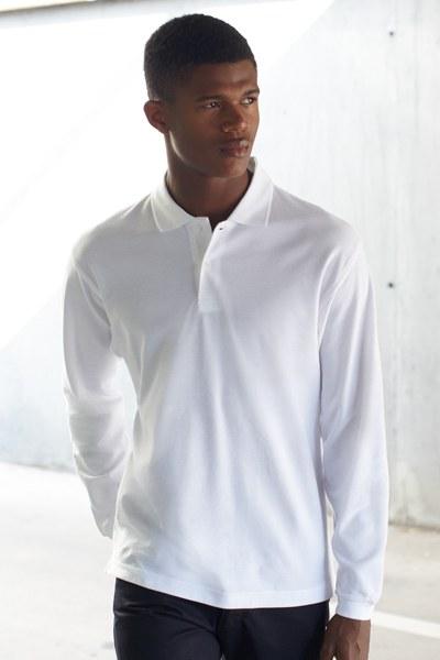 Foto 
Polo Piqué manga larga 100% Algodón Fruit of Loom: Verde botella



