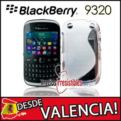 Foto + Protector Carcasa Funda Silicona Tpu Gel Blackberry Curve 9320 Clear Case