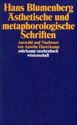 Foto Ästhetische und metaphorologische Schriften (Suhrkamp Taschenbuch Wissenschaft)