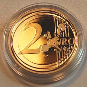 Foto Österreich 2 Euro Kursmünze 2002