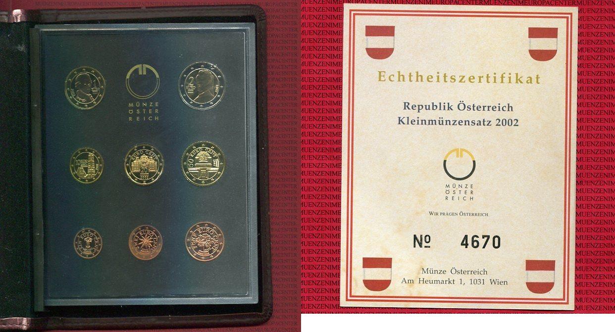 Foto Österreich, Austria Kursmünzensatz 3,88 Euro 2002