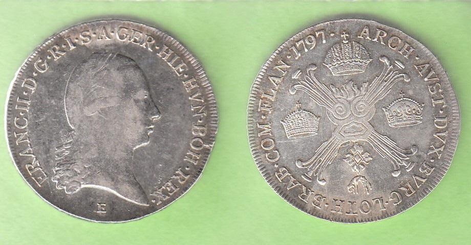 Foto Österreich-Niederlande 1/2 Kronentaler 1797 E