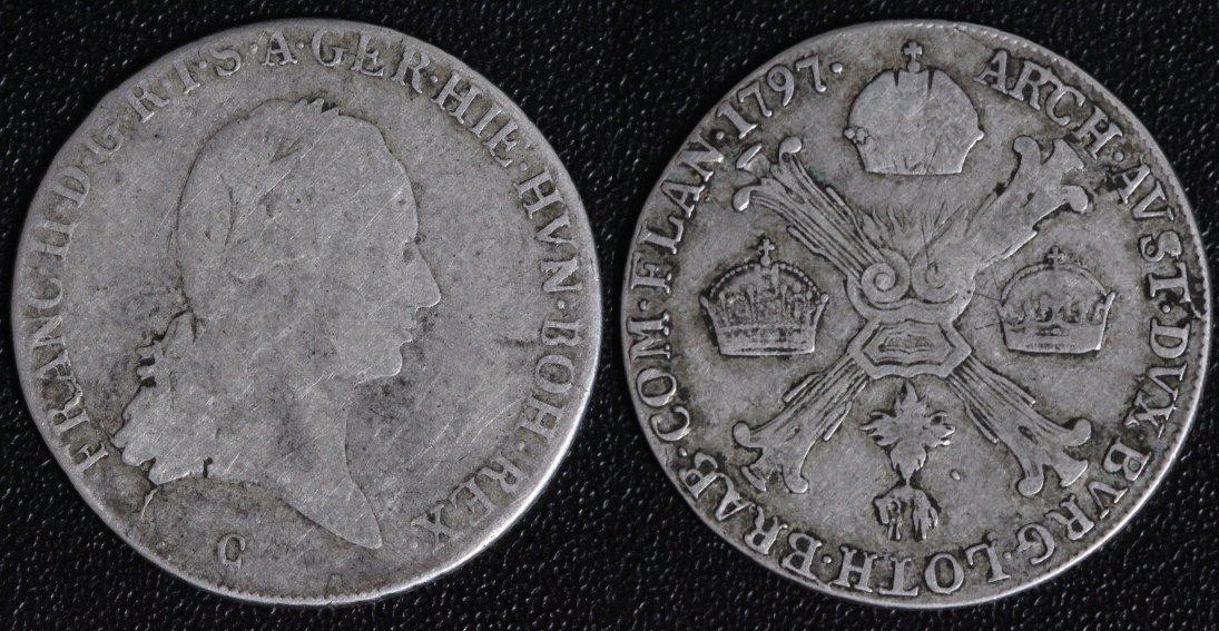 Foto Österreich-Niederlande 1/4 Kronentaler 1797 C