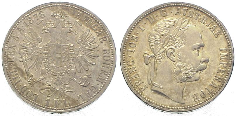 Foto Österreich Rdr, Haus Habsburg Florin 1878
