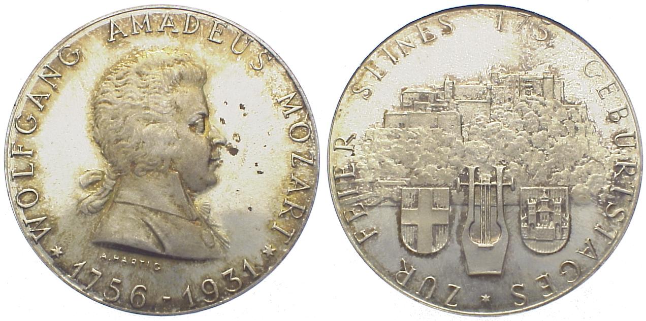 Foto Österreich -Salzburg Silbermedaille 1931