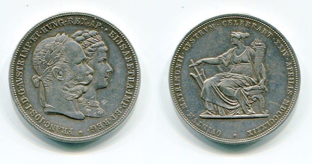 Foto Österreich-Ungarn 2 Gulden 1879