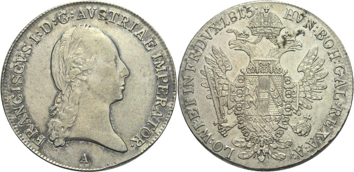Foto Österreich Ungarn Wien 1/2 Taler 1815