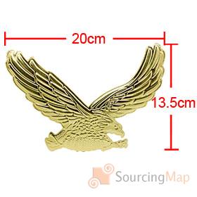 Foto águila dorada volando etiqueta para decoración camión coche